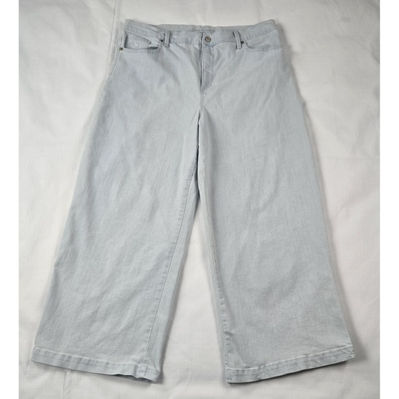Gloria Vanderbilt All Around Slimming Effect Women's Wide Leg Crop Jeans Size 16 - Picture 1 of 12